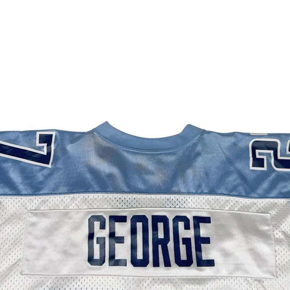 Vintage Nike Team Eddie George Tennessee Titans #27 Jersey Mens XL NFL Blue